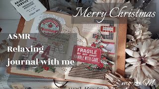 ASMR◇クリスマスコラージュ🎄🎅🎁Christmas collage ◇papersound◇scrapbooking◇relaxing◇睡眠◇no talking