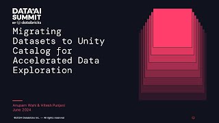 Sponsored by: Tredence | Migrating Datasets to Unity Catalog for Accelerated Data Exploration