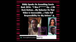 Diddy weak fake dumb water down apology