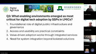 Webinar: The Digital Agriculture Ecosystem for Small-Scale Producers in LMICs. Looking back 5 years