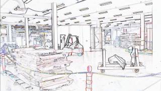 Brockhouse Beamline: a timelapse of the construction