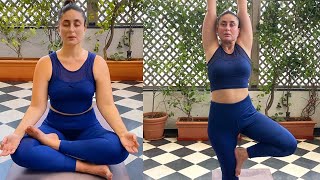 Kareena Kapoor Doing Yoga At Home In Lockdown On International Yoga Day 2021