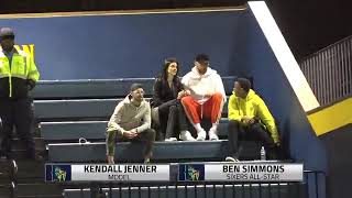 Kendall Jenner and Ben Simmons at a Drexel basketball game
