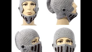 Winter Warm Roman Knight Soft Hat Gladiator Mask Knitting Girl's Men Women Cap from banggood.com