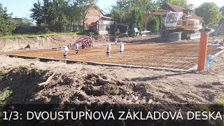 Dřevostavba Zruč nad Sázavou 1/3: základová deska