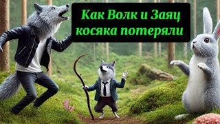 Анекдоты.Как заяц с волком нашли косяк .