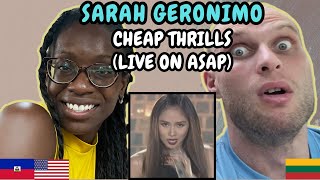 REACTION TO Sarah Geronimo - Cheap Thrills (Live on ASAP) | FIRST TIME HEARING