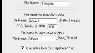 Basic Plotting - Configuration - Files Tab