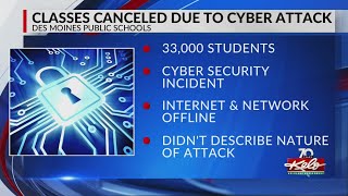 Iowa's largest city cancels classes due to cyber attack