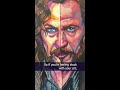 painting sirius black with watercolor on one side and gouache on the other