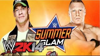 WWE Summerslam 2014 John Cena vs Brock Lesnar - WWE World Heavyweight Championship(WWE 2K14)