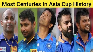 Most Centuries In Asia Cup History 🏏 Top 10 Batsman 🔥 #shorts #viratkohli #sachintendulkar