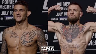 Dustin Poirier and Conor Mcgregor Make Weight | UFC 264 | MMA Fighting