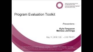 NCCMT Spotlight Webinar: Program Evaluation Toolkit