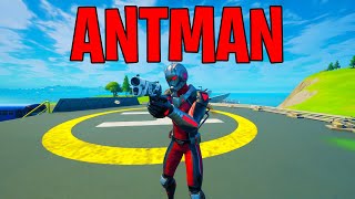 Ant-Man Skin Gameplay + Review in Fortnite (Marvel Crossover)