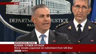 US charges 7 Russian military agents linked to global cyber hack - BBC News