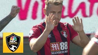 Ryan Fraser's free kick puts Bournemouth back in front against Everton | Premier League | NBC Sports