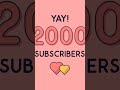 thank for 2000k subscribers