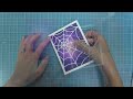 intro to build a cauldron u0026 spiderweb background stencils 3 cards from start to finish