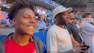 IShowSpeed reacting to "In The End" by Linkin Park at the Champions League final Kick Off Show
