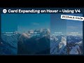 Amazing Card Expanding Animation with Elementor V4 - No Code Needed!