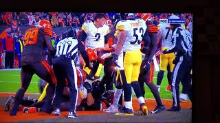 Thursday Night football Fight! Pittsburgh Steelers at Cleveland Browns Fight  FULL VIDEO 4K 11/15/19