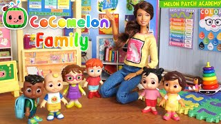 Barbie Cocomelon Toy Family First Day of School Blues