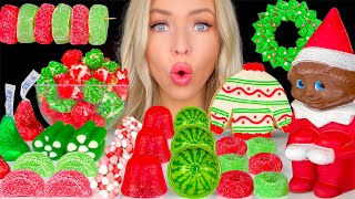 ASMR CHRISTMAS SWEETS, MARSHMALLOW SANTA, ELF ON THE SHELF, MINI DONUT, SWEATER COOKIES MUKBANG 먹방