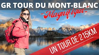 GR - Randonnée Le tour du Mont-Blanc - Trek de 215km - Dans les Alpes à coté de Chamonix