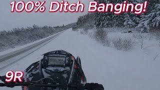 Polaris 9R 146 Ditch Banging Wheelies And Jumps! (4K)