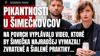 Pikantnosti u Šimečkovcov! Na povrch vyplávalo VIDEO, ktoré by Šimečka vymazal! Zvrátené praktiky u