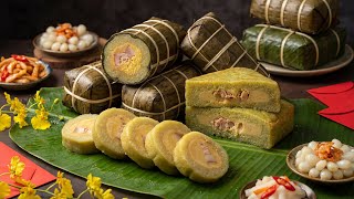 Món Ngon Đón Tết - Tập 4 : Nấu bánh tét, bánh chưng dễ, đơn giản nhất, bí quyết trong video này