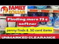 Family Dollar unmarked clearance .50 cent to .75 cent items