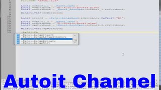 Autoit Tutorial - Open 2 Excel Workbooks, Read from one and write to the other