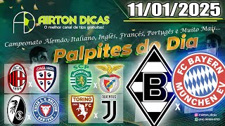 🏆✅Palpites de Futebol HOJE SÁBADO DIA 11 DE JANEIRO DE 2025 + TRIPLA GRÁTIS @AIRTON DICAS✅🏆