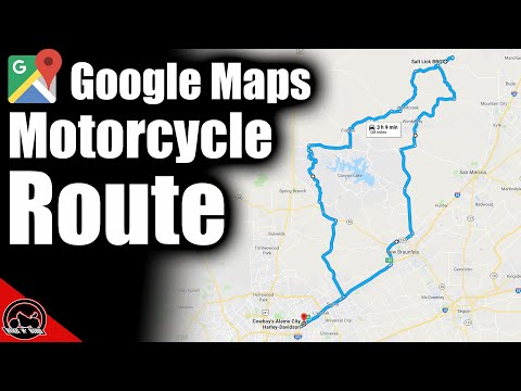 How to use Google Maps for a motorcycle trip or route