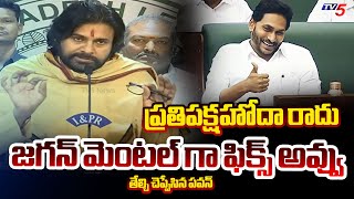 జగన్ మెంటల్ గా ఫిక్స్ అవ్వు! | DEPUTY CM Pawan Kalyan About YSRCP Opposition Status | Jagan | TV5