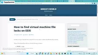 Identify VM File lock on the ESXi | SVIT Services