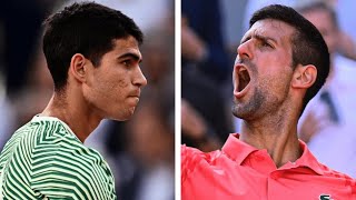 Novak Djokovic vs Carlos Alcaraz Roland Garros 2023