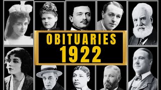Famous Hollywood Celebrities We've Lost in 1922 - Obituary in 1922