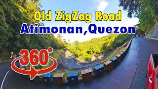 Driving the Old Zigzag Road, Atimonan, Quezon | Bitukang Manok | 360 Video