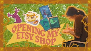 Opening my Etsy shop + my first pop up shop 🌻🌼🌷 (studio vlog)