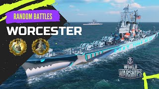 The Unstoppable WORCESTER: Dominate the Battles with Cruiser Worcester World of Warships #gaming