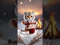 새해를 맞이하는 귀여운 아기 호랑이 토리와 함께 ringing in the new year with tori an adorable baby tiger