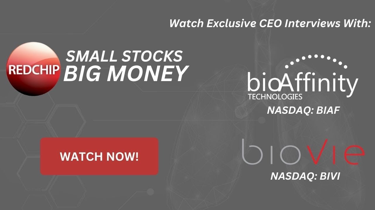 RedChip TV Highlights BioAffinity Technologies (NASDAQ: BIAF) & BioVie ...