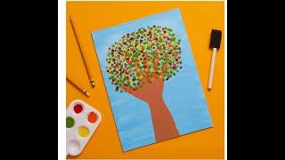 Kids Club Online: Dotted Fall Tree | Michaels