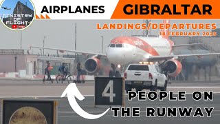 ATC Communicates with Pilots Landing at Gibraltar 18 Feb 2025