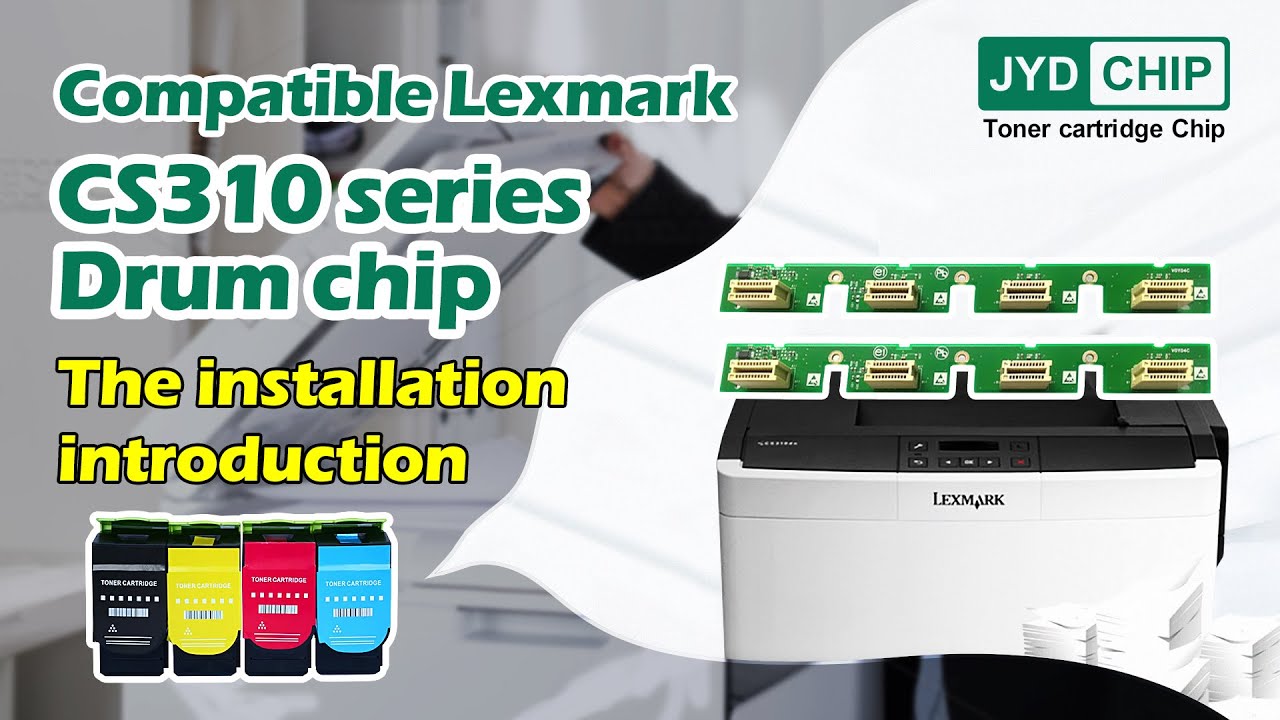 Lexmark Printer Compatible Chip CS310 Series Drum Chip Installation ...