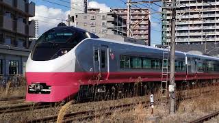 E653系K12編成フレッシュひたちカラー(赤)  KY出場回送　2023 2/6