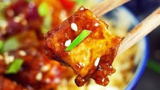 Delicious Crispy Garlic Soya Tofu - Quick \u0026 Easy Tofu Recipe - 5 Minutes Healthy Snacks Recipe